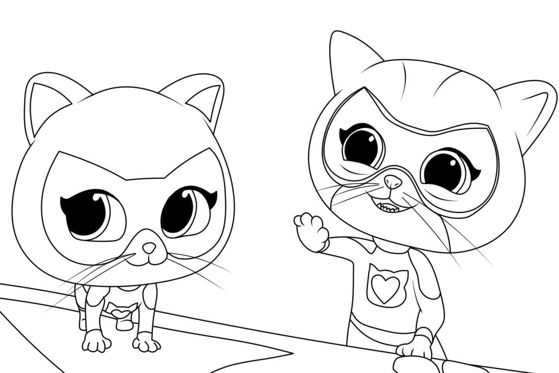 Gratis printbare Superkillinger Tegninger til Farvelægning