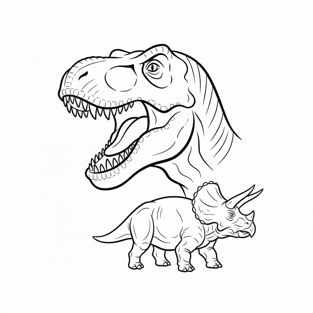 Jurassic World for børn gratis Tegninger til Farvelægning