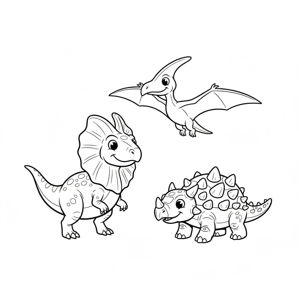 Jurassic World-karakter Tegninger til Farvelægning