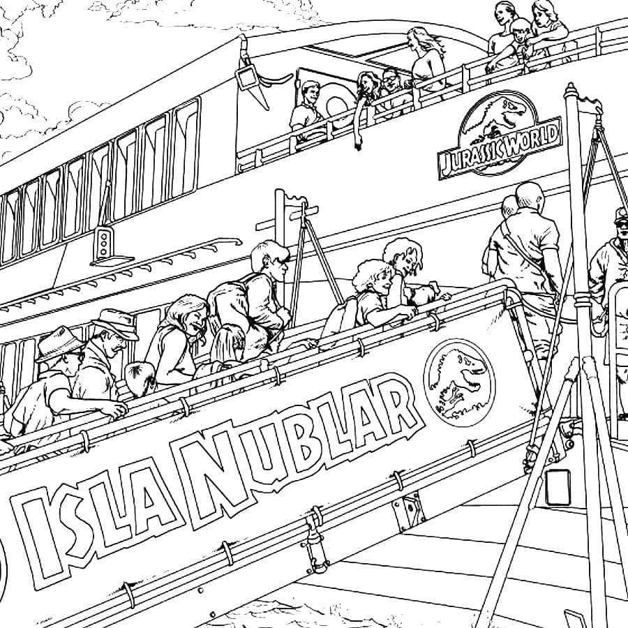 Jurassic World-parken Tegninger til Farvelægning