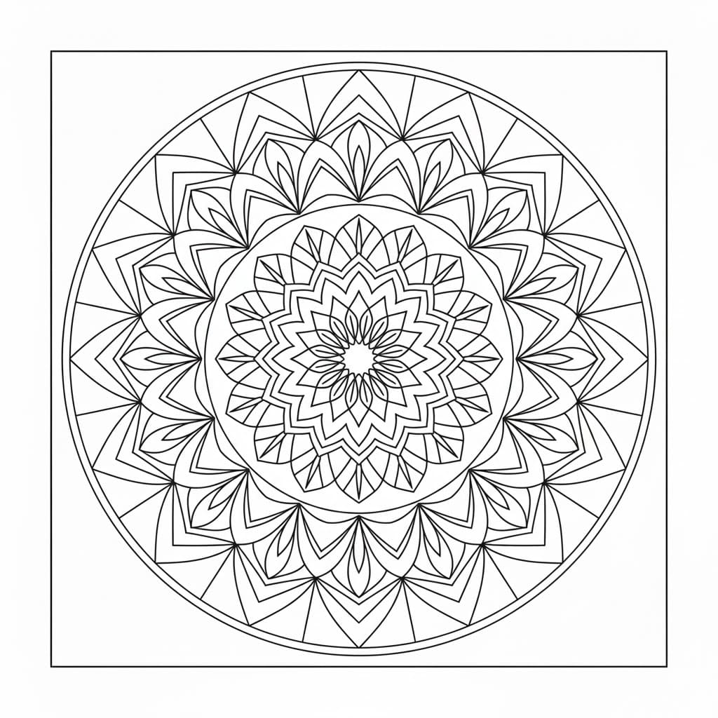 Kalejdoskop gratis Tegninger til Farvelægning