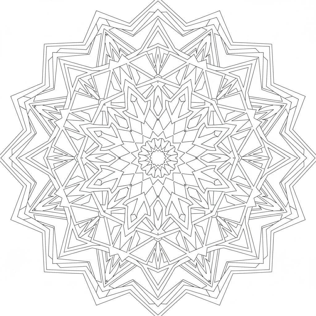 Kalejdoskop gratis for børn Tegninger til Farvelægning