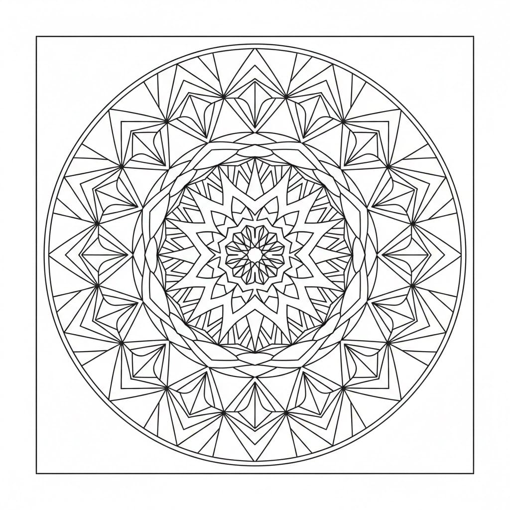 Kalejdoskop meget flot Tegninger til Farvelægning