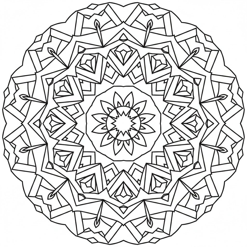 Kalejdoskopkunst Tegninger til Farvelægning