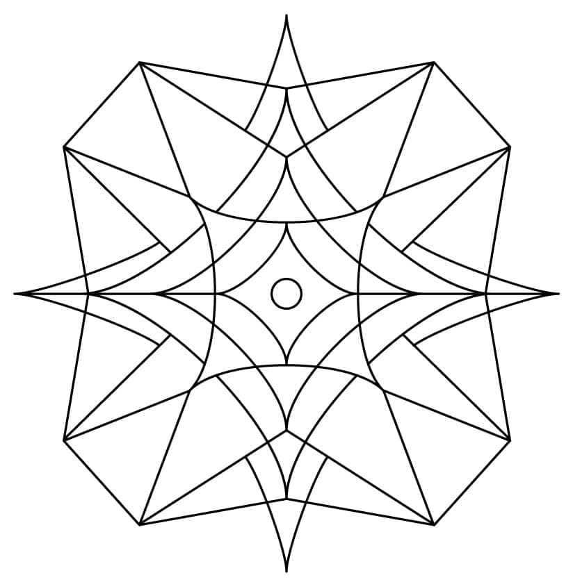 Kalejdoskoptegning Tegninger til Farvelægning