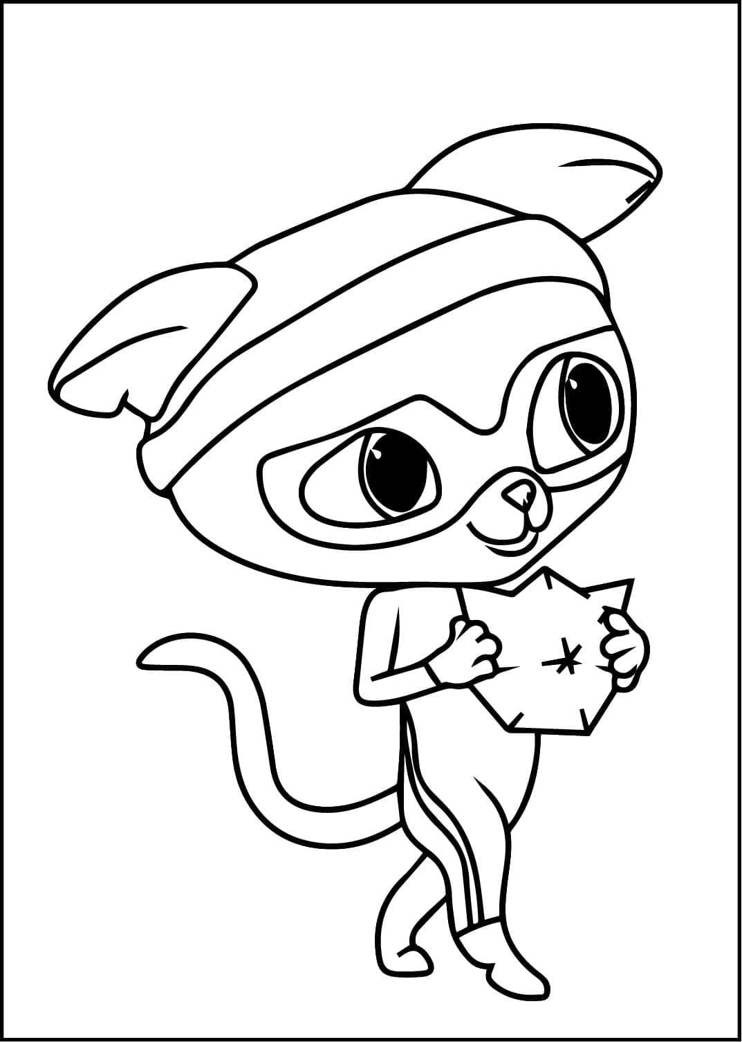 Katteindbrudstyv Superkillinger Tegninger til Farvelægning