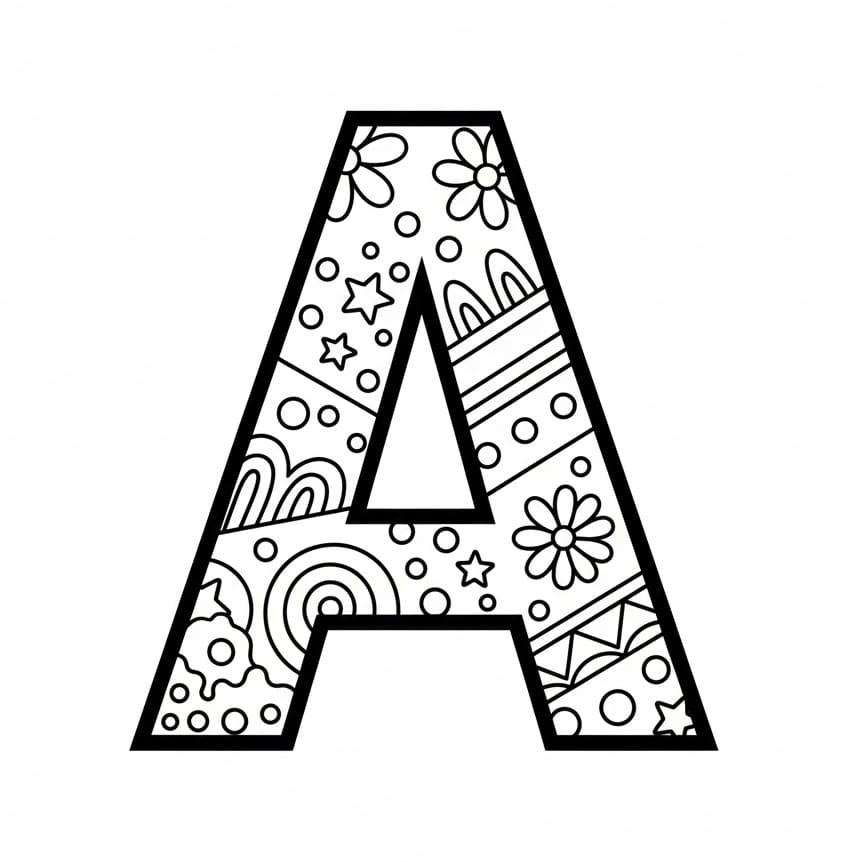 Kuld A simpelt Tegninger til Farvelægning