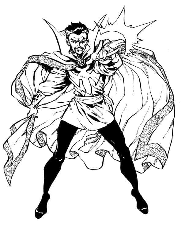 Marvel Doctor Strange Tegninger til Farvelægning