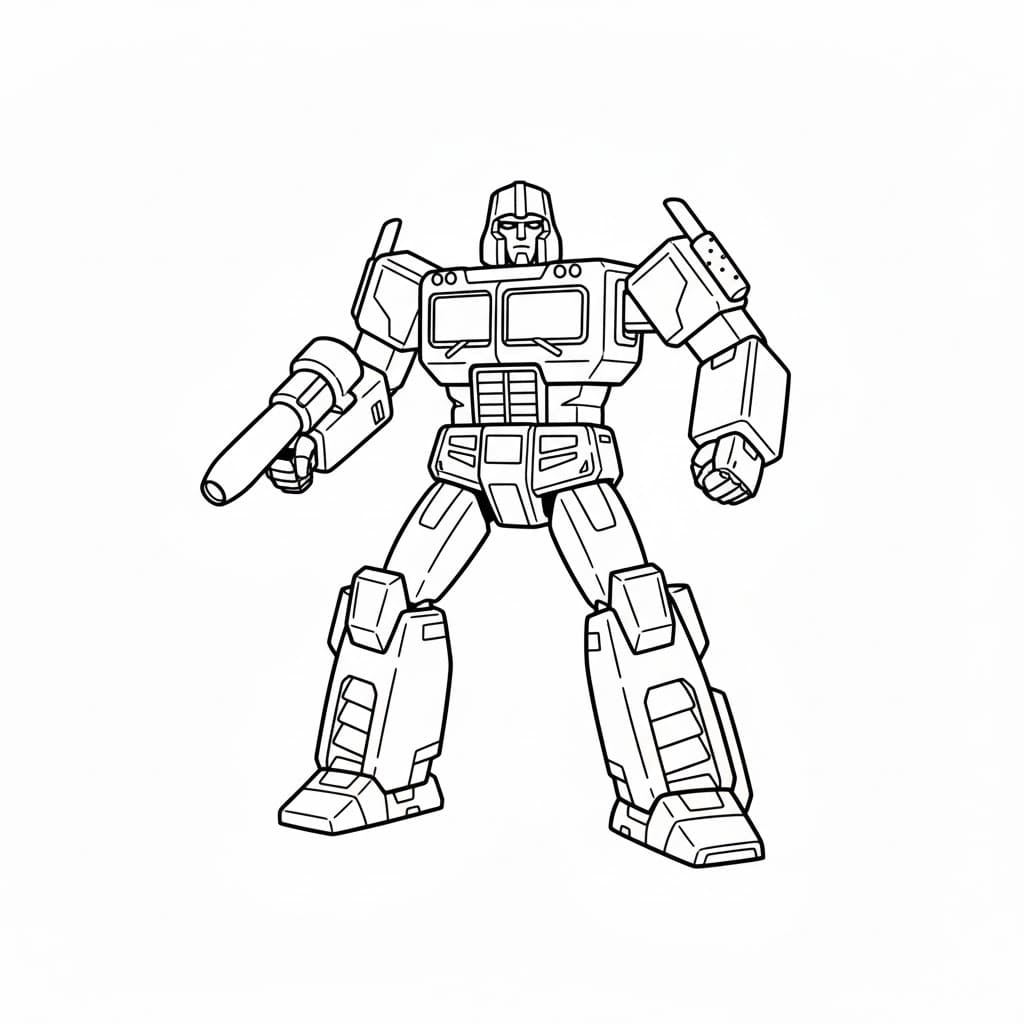 Megatron Tegninger til Farvelægning