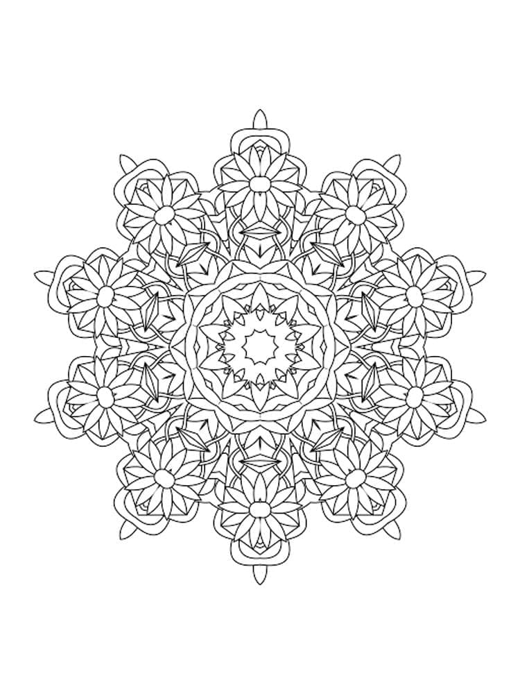 Smukt kalejdoskop Tegninger til Farvelægning