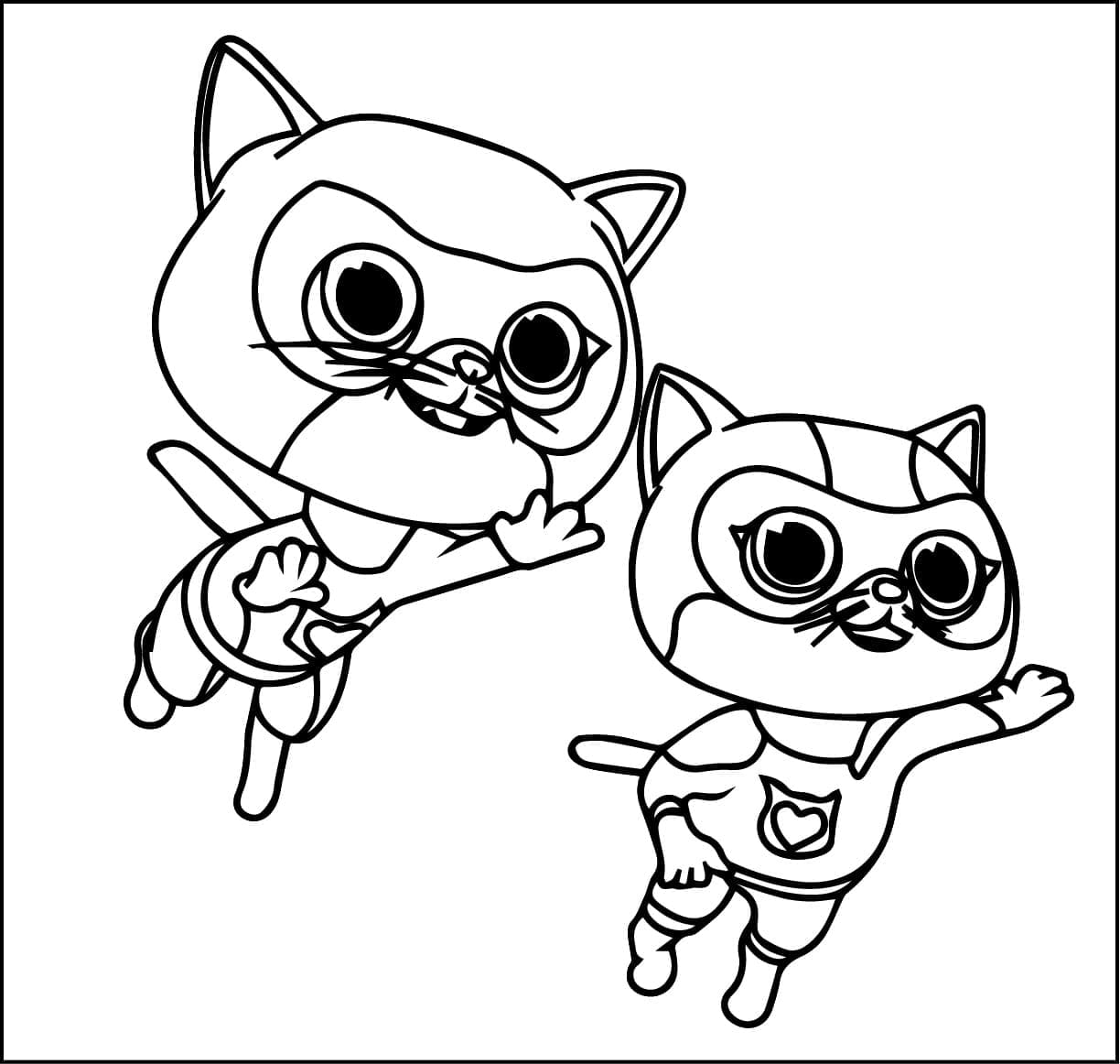 Superkillinger billede Tegninger til Farvelægning