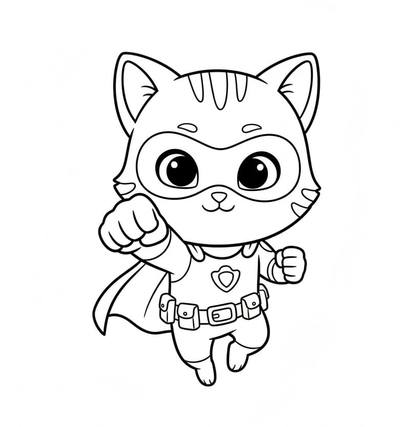 Superkillinger flyvende Tegninger til Farvelægning