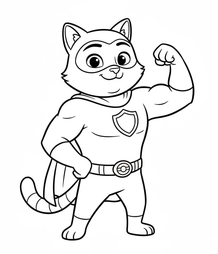 Superkillinger stærk Tegninger til Farvelægning