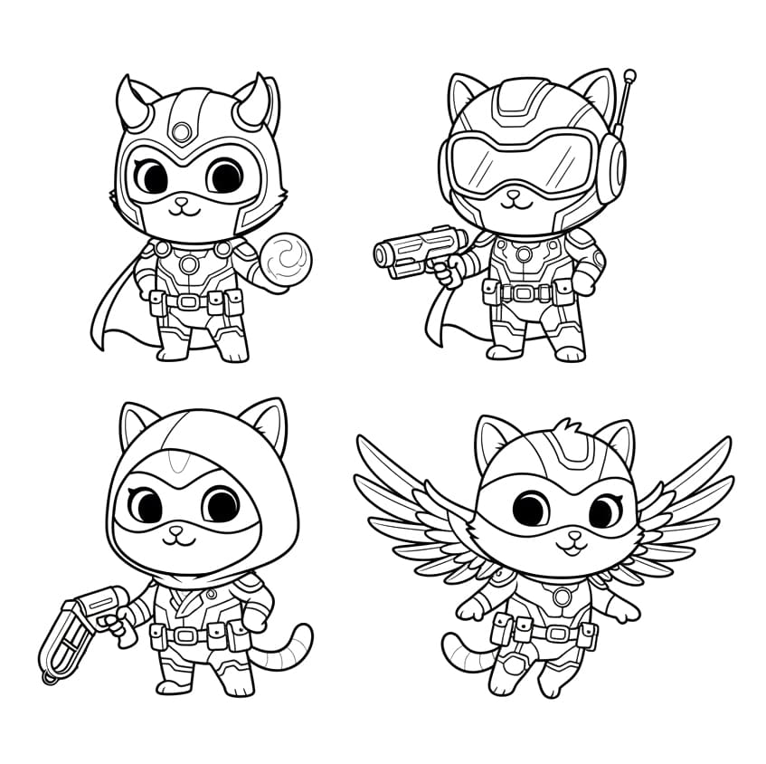 Superkillinger til børn Tegninger til Farvelægning