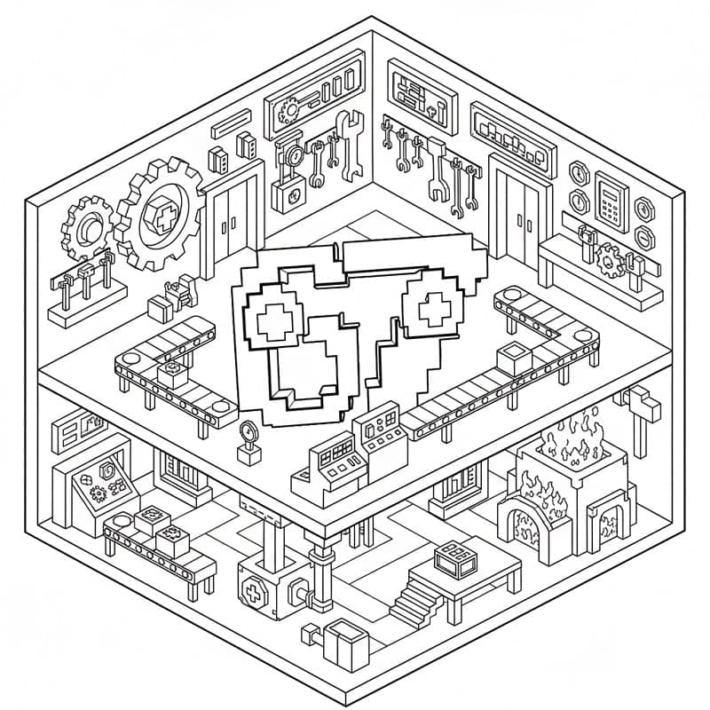 Tegning af 67 Brainrot Tegninger til Farvelægning