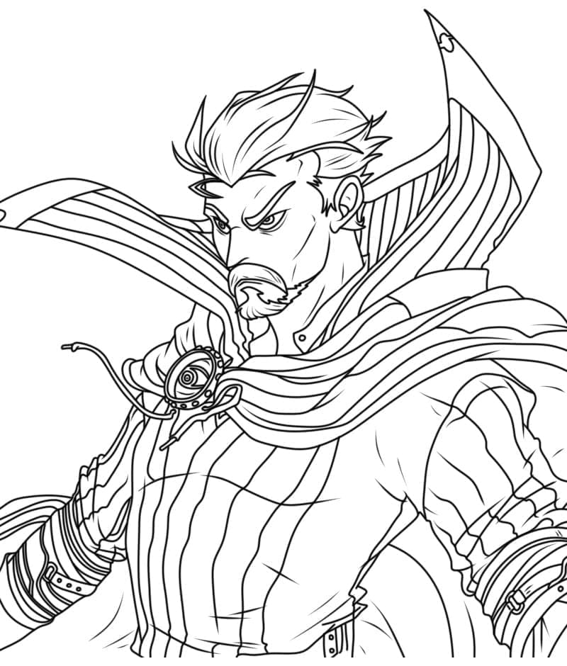 Vred Doctor Strange Tegninger til Farvelægning