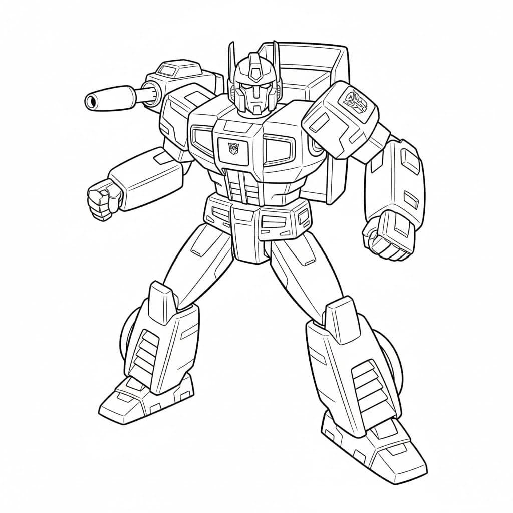 Wheeljack Tegninger til Farvelægning