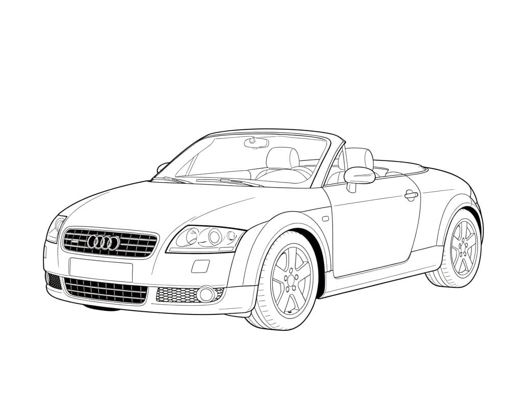 Audi Klassisk Bil Tegninger til Farvelægning