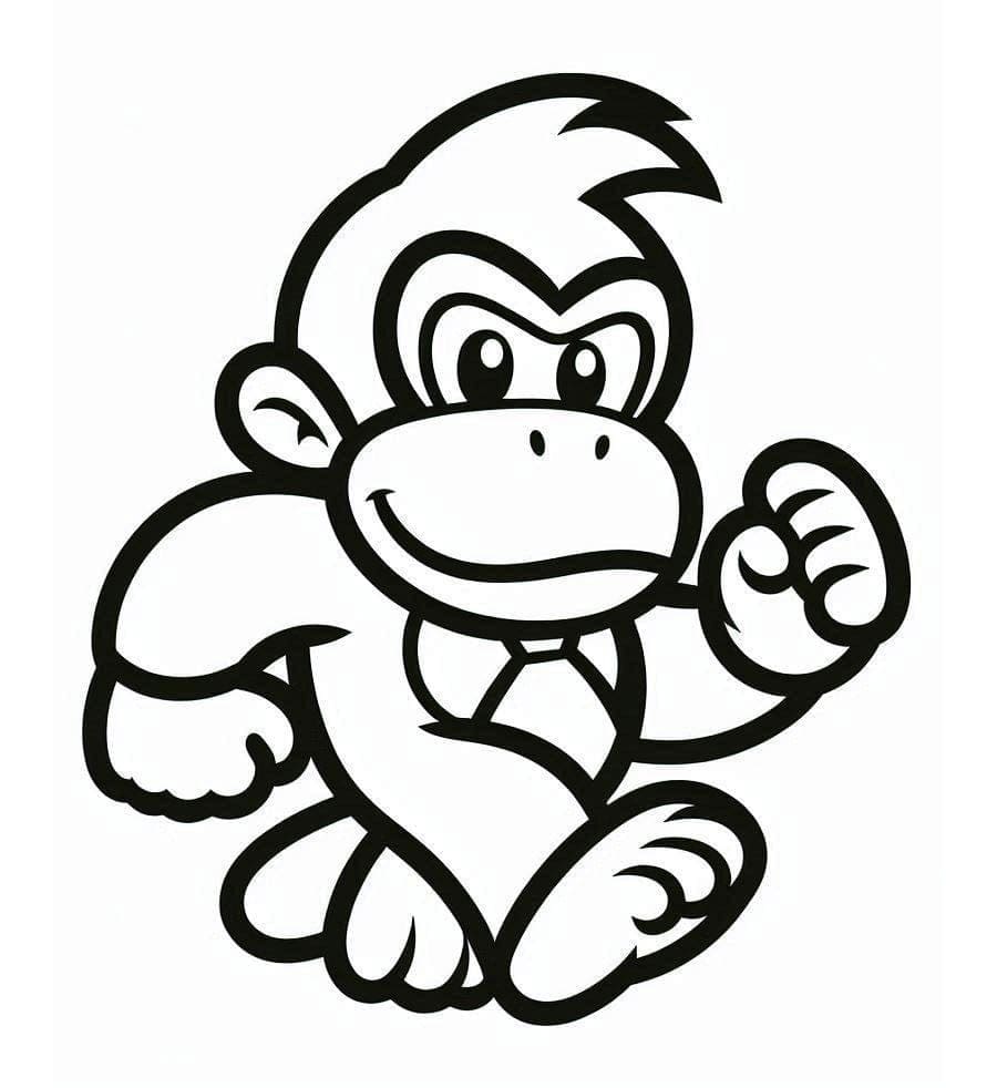 Baby Donkey Kong Tegninger til Farvelægning