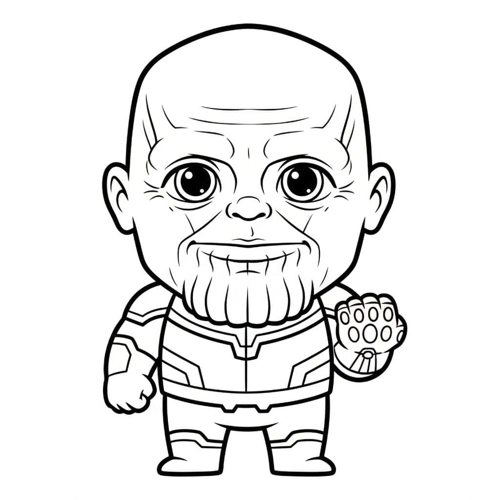 Baby Thanos Tegninger til Farvelægning