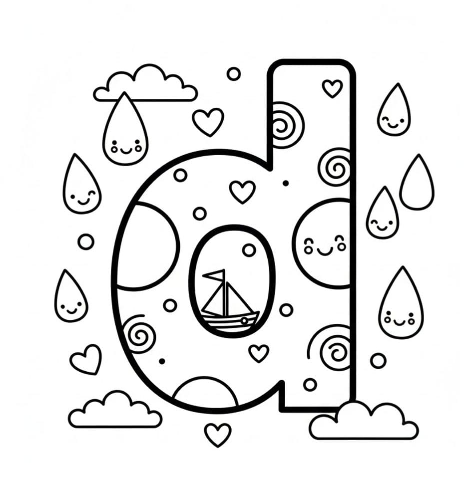 Dd med Havtema Tegninger til Farvelægning