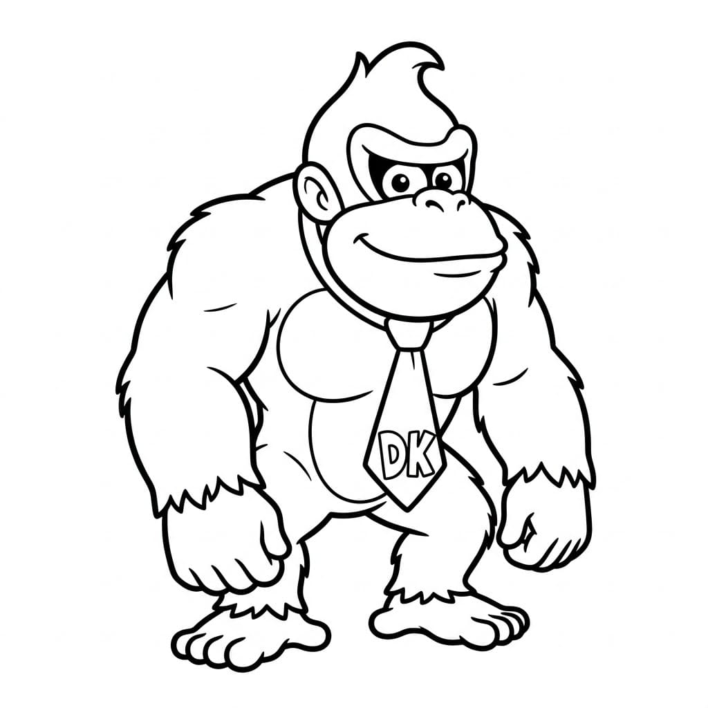 Donkey Kong gratis Tegninger til Farvelægning
