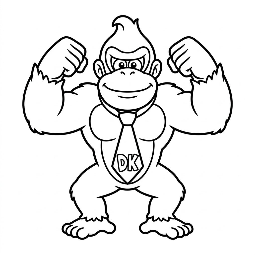 Donkey Kong Tegninger til Farvelægning