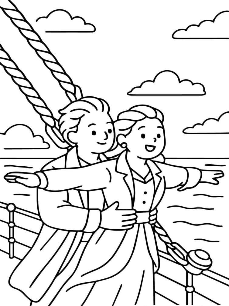 Elsker Titanic-skibet Tegninger til Farvelægning