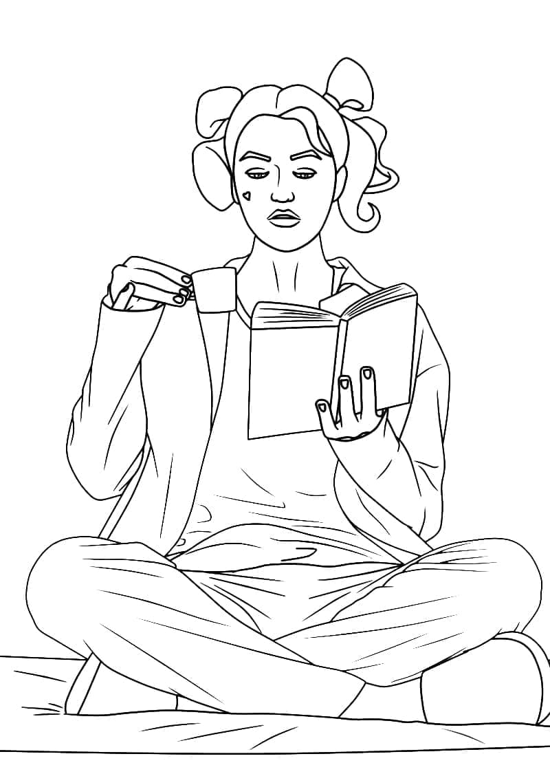 Gratis printbar Harley Quinn Tegninger til Farvelægning