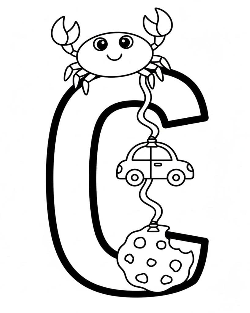 Sjovt Dyr C Tegninger til Farvelægning