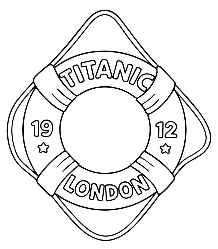 Symbol på Titanic-skibet Tegninger til Farvelægning