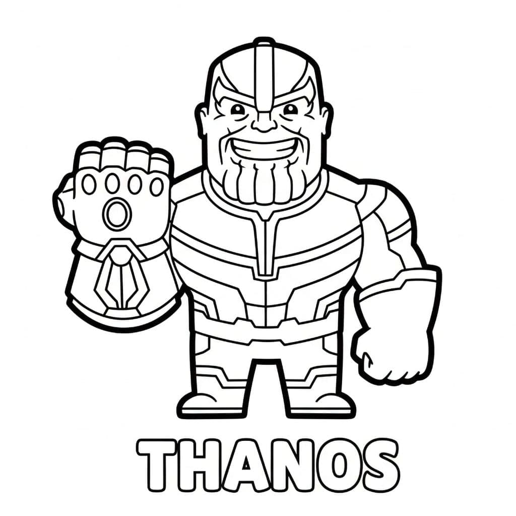 Tegneserie Thanos Tegninger til Farvelægning
