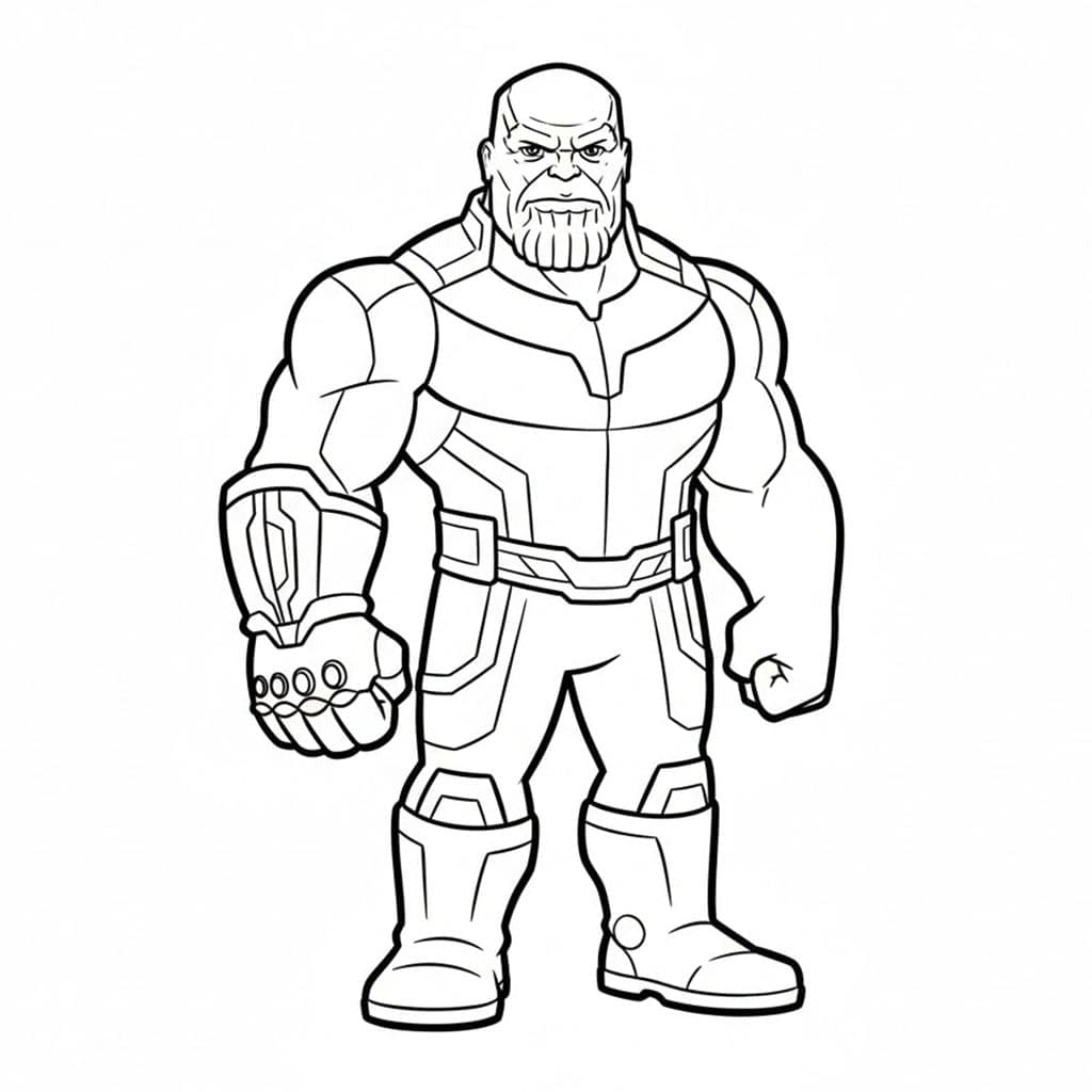 Thanos nøytral Tegninger til Farvelægning