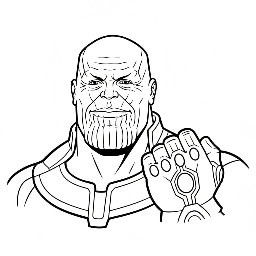 Thanos ro Tegninger til Farvelægning