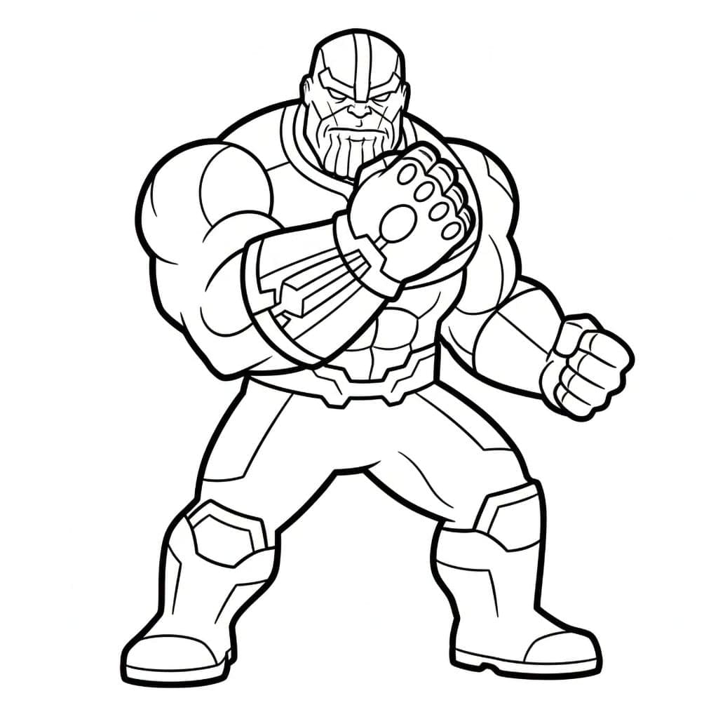 Thanos' vagtposition Tegninger til Farvelægning