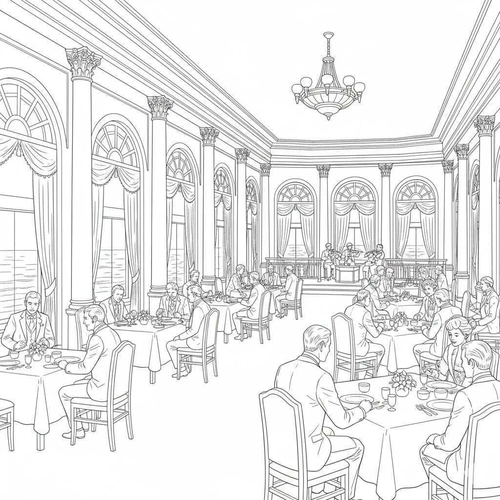 Udskriv Titanic Tegninger til Farvelægning