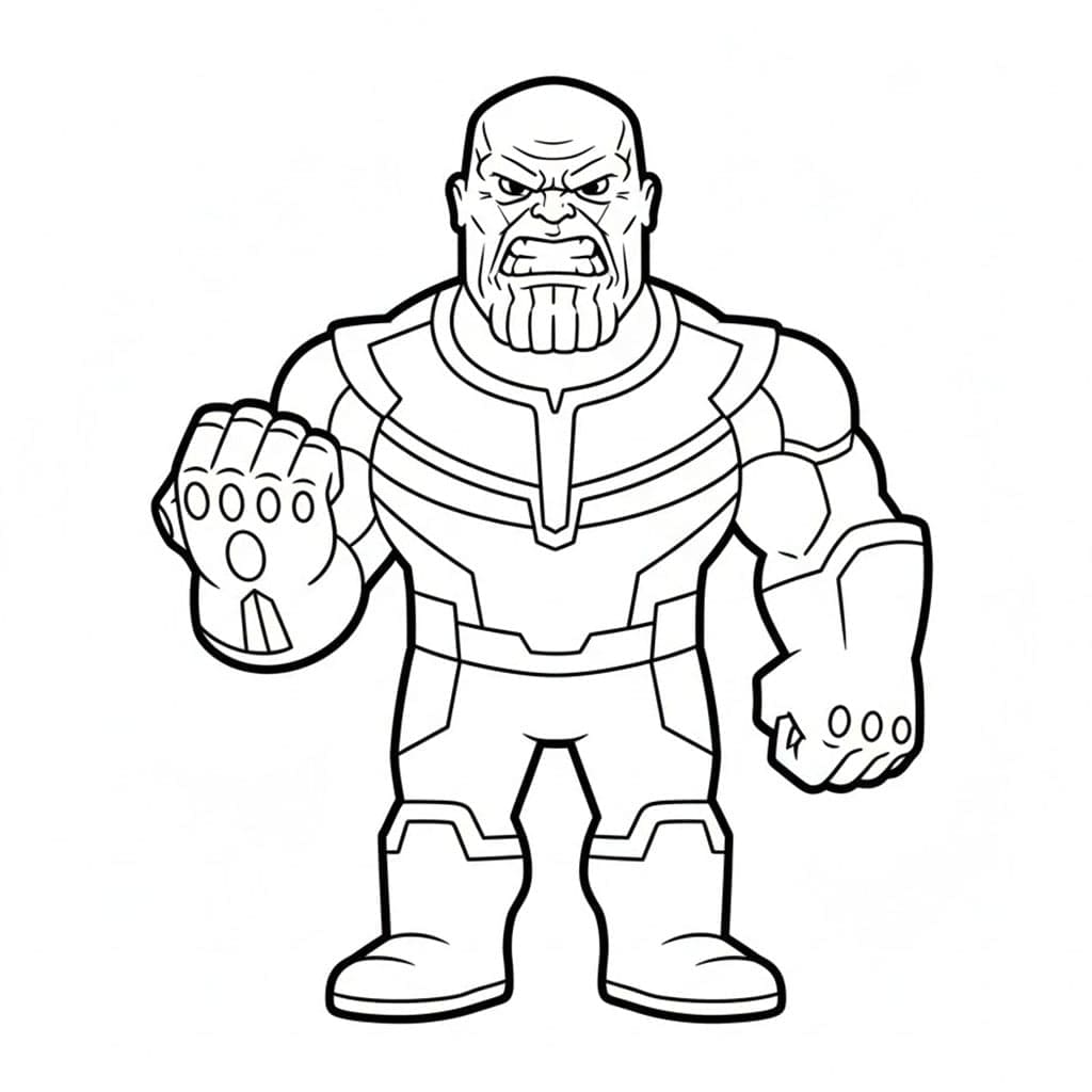 Vred Thanos Tegninger til Farvelægning