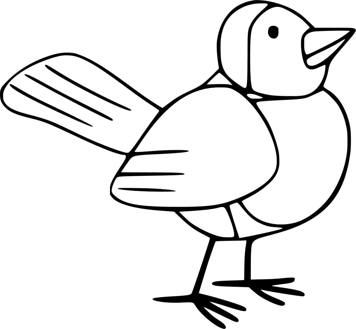 Animeret Rødhødefugl Tegninger til Farvelægning