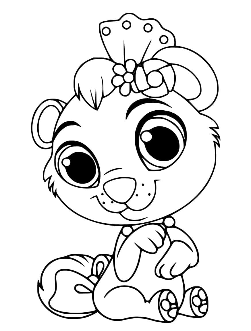 Cubbie fra Palace Pets Tegninger til Farvelægning