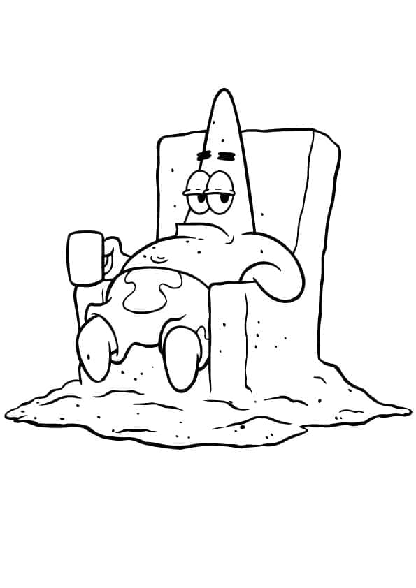 Dovne Patrick-stjerne Tegninger til Farvelægning