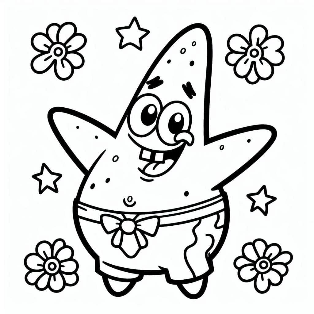 Gratis Patrick-stjerne Tegninger til Farvelægning