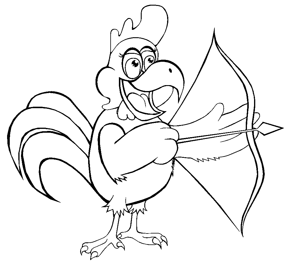 Hanebueskydning Tegninger til Farvelægning