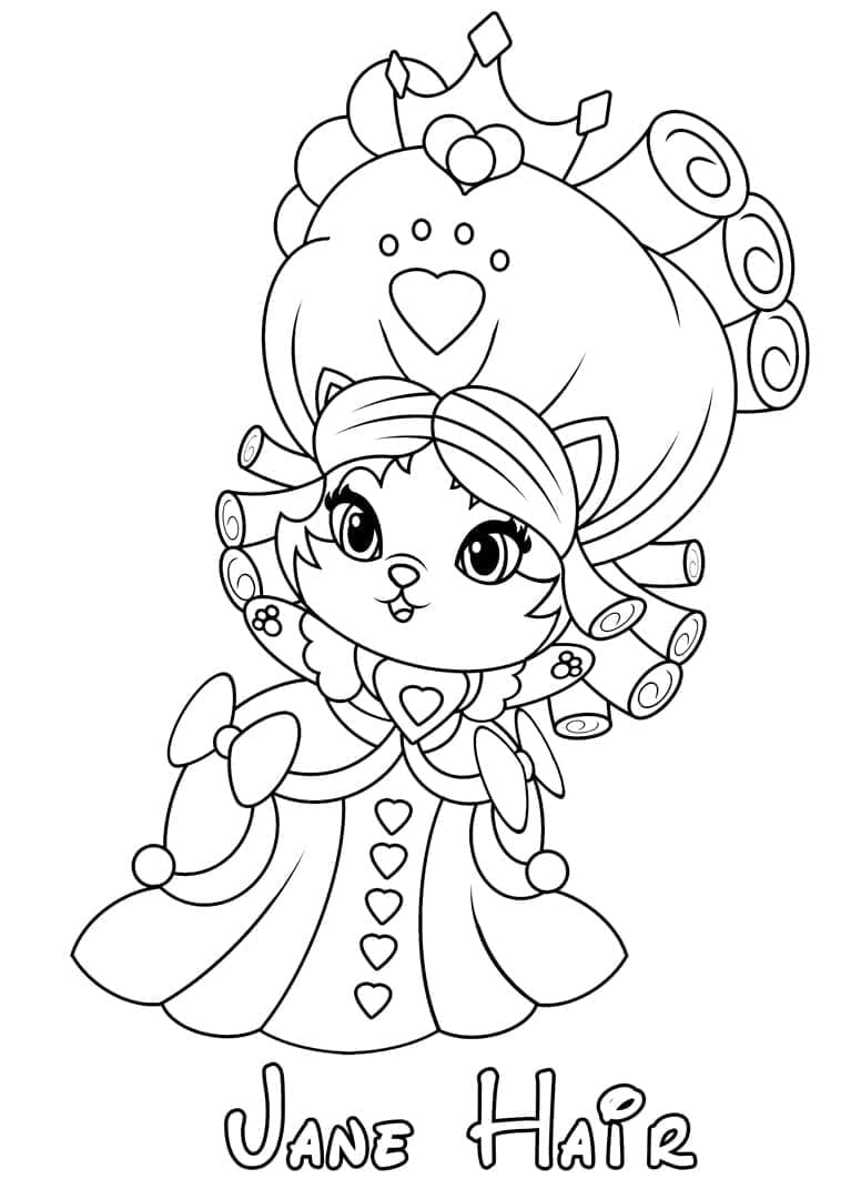 Jane Hair fra Palace Pets Tegninger til Farvelægning