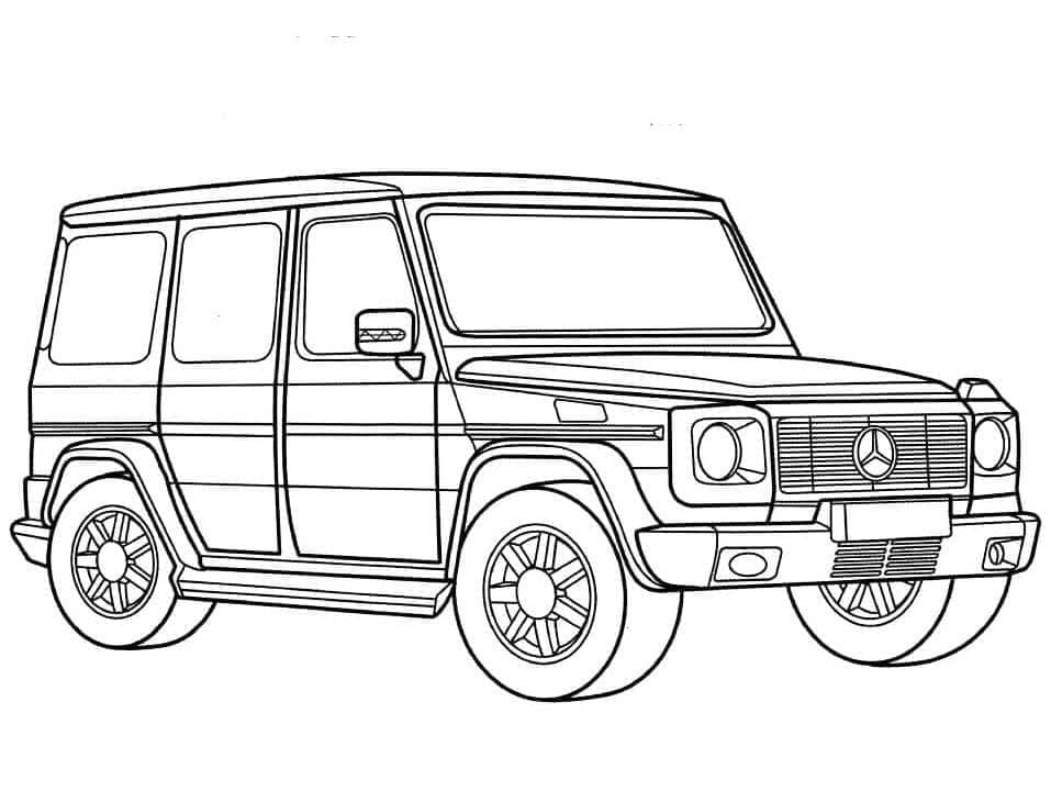 Mercedes G-Klasse Tegninger til Farvelægning