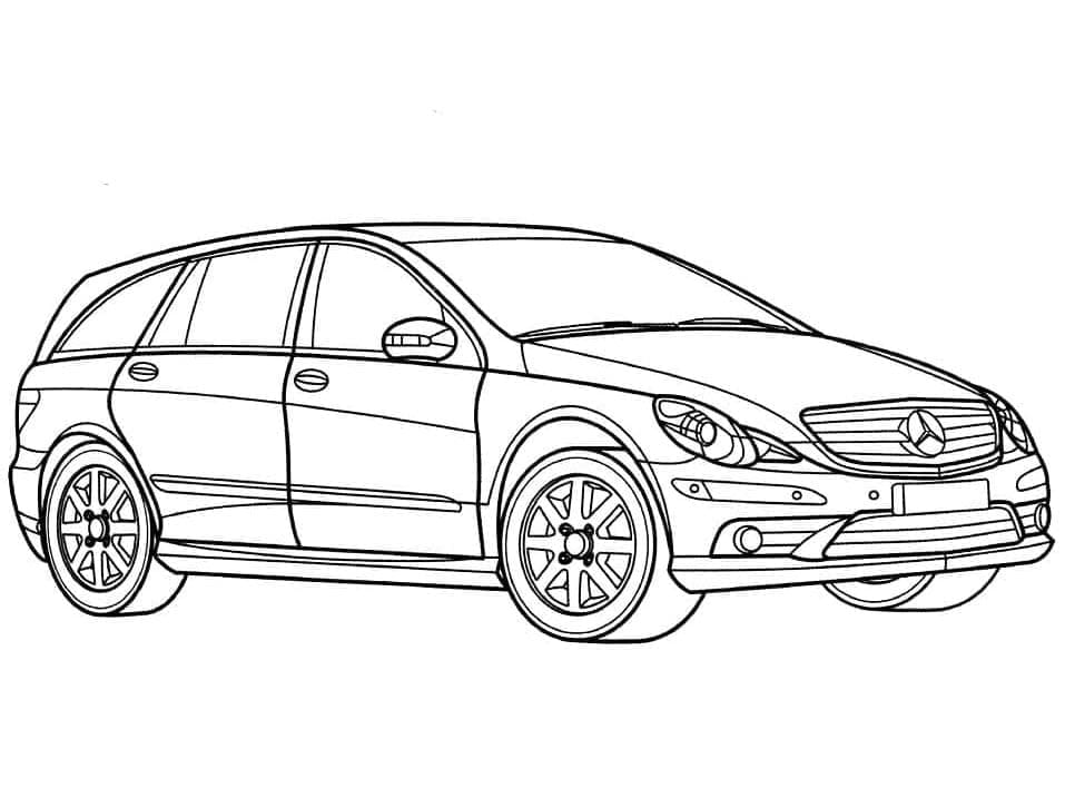 Mercedes R-Klasse Tegninger til Farvelægning