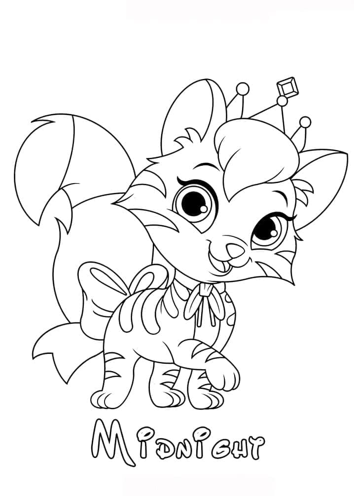 Midnat fra Palace Pets Tegninger til Farvelægning