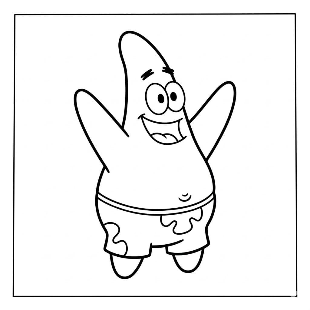 Patrick stjerne Jubler Tegninger til Farvelægning