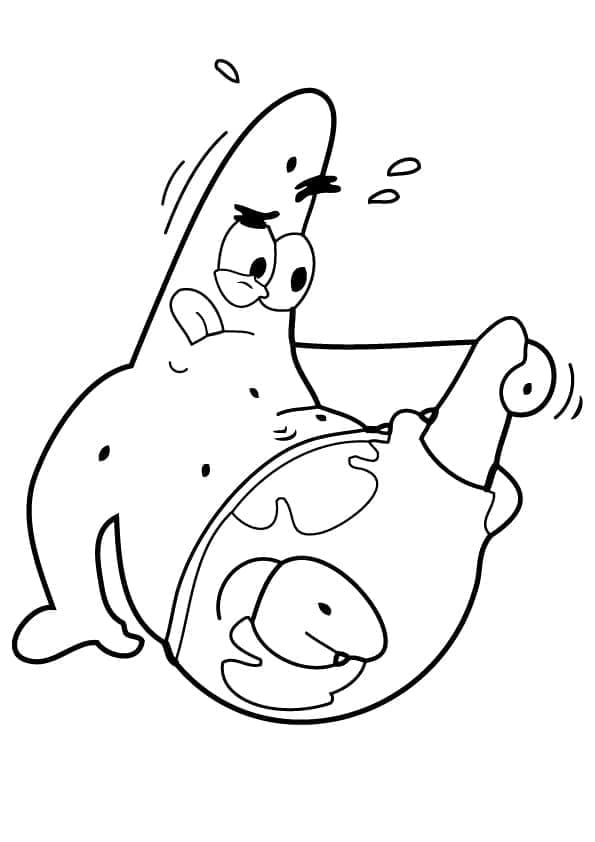 Patrick stjerne sjov gratis Tegninger til Farvelægning