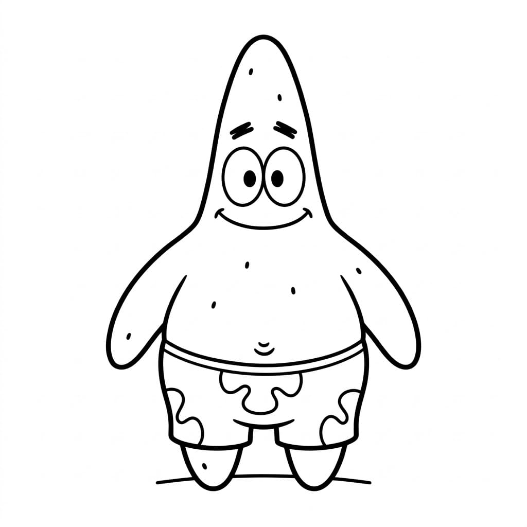 Patrick Søstjerne Tegninger til Farvelægning