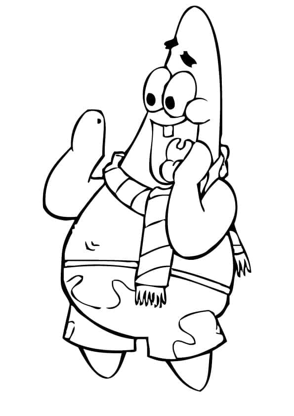 Tegning af Patrick-stjernen Tegninger til Farvelægning